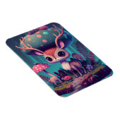 Cute Mushroom Deer Fantasy Art Magnet Magneet (Rechterzijde)