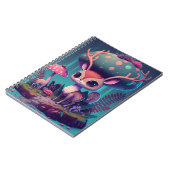 Cute Mushroom Deer Fantasy Art Notitieboek (Linkerzijde)
