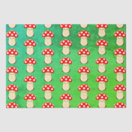 Cute Mushroom Drawing Pattern Tissuepapier