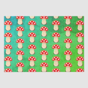 Cute Mushroom Drawing Pattern Tissuepapier