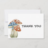 Cute Mushroom Flat Hartelijk dank Bedankkaart (Voorkant)