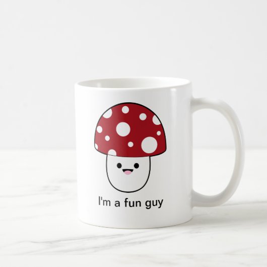 Cute Mushroom Fungi Koffiemok (Rechts)