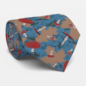 Cute Mushroom Fungi Pattern Stropdas (Opgerold)