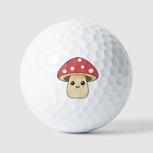 Cute Mushroom Golfballen (Voorkant)
