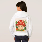 Cute Mushroom Hoodie for Kids (Achterkant volledig)