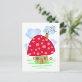 Cute Mushroom House Briefkaart (Staand voorkant)