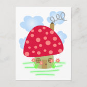 Cute Mushroom House Briefkaart (Voorkant)