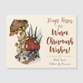 Cute Mushroom House Merry-kerstkaart (Voorkant)