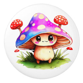 Cute Mushroom Keramische Knop
