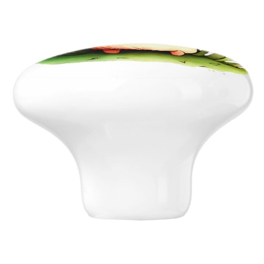 Cute Mushroom Keramische Knop (Zijkant)