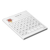 Cute mushroom monthly challenge  notitieblok (Schuin)