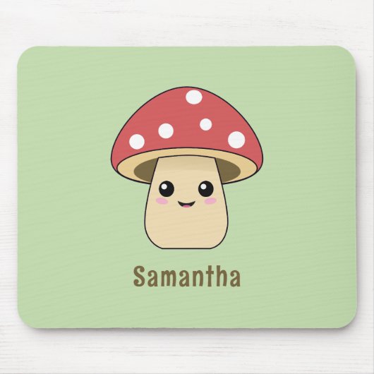 Cute Mushroom Muismat (Voorkant)
