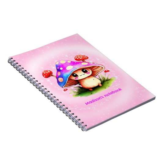Cute Mushroom Notitieboek (Rechterzijde)