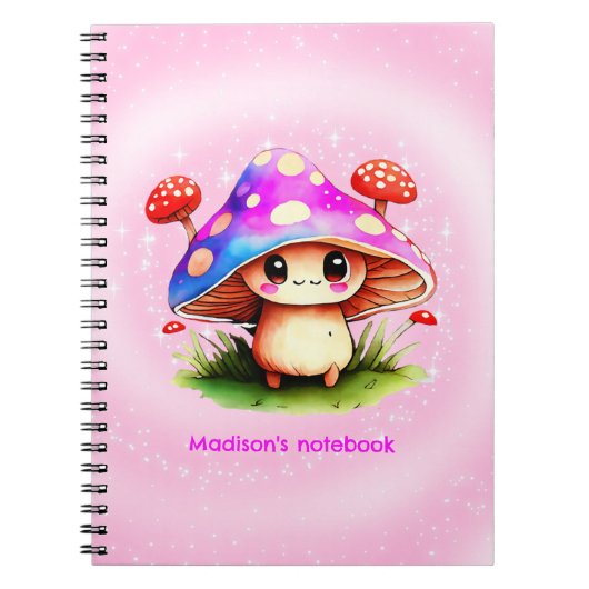 Cute Mushroom Notitieboek (Voorkant)