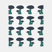 Cute Mushroom Patroon Fleece Deken (Voorkant)