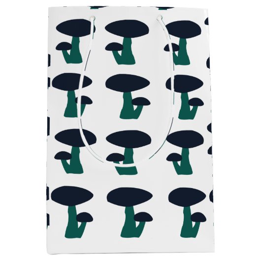 Cute Mushroom Patroon Medium Cadeauzakje (Voorkant)