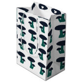 Cute Mushroom Patroon Medium Cadeauzakje (Achterkant Gekanteld)