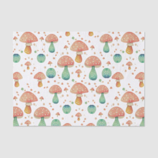 Cute Mushroom Patroon Tissuepapier