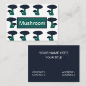 Cute Mushroom Patroon Visitekaartje (Voorkant / Achterkant)