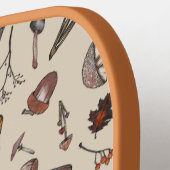 Cute Mushroom Pattern Modern Trendy Pickleball Paddle (Links Detail)