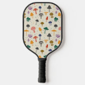 Cute Mushroom Pattern Modern Trendy Style Pickleball Paddle (Achterkant)