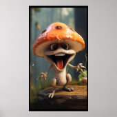 Cute Mushroom Poster (Voorkant)
