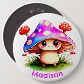 Cute Mushroom Ronde Button 6,0 Cm (Voorkant /achterkant)