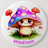 Cute Mushroom Ronde Button 6,0 Cm (Voorkant)