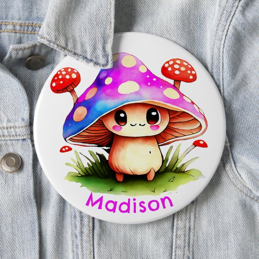 Cute Mushroom Ronde Button 6,0 Cm (In situ)