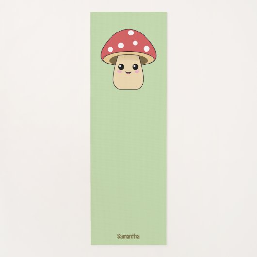 Cute Mushroom Yogamat (Voorkant)