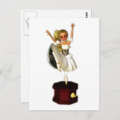Cute Music Box Dancer Briefkaart (Voorkant / Achterkant)