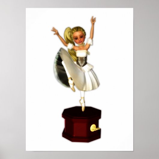 Cute Music Box Dancer Poster (Voorkant)