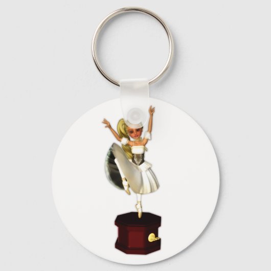 Cute Music Box Dancer Sleutelhanger (Voorkant)