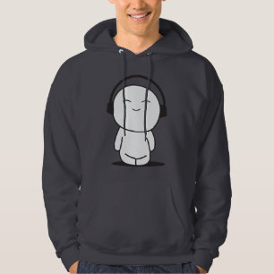 Cute Music Cartoon - Hoofdtelefoon Hoodie
