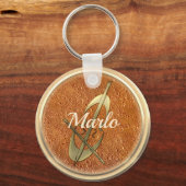 Cute Music Fan Cello Add Text Sleutelhanger (Voorkant)