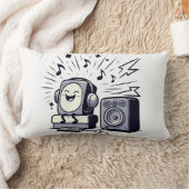 Cute Music Lover – Fun Cartoon Music Pillow 02 Kussen (Deken)