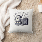 Cute Music Lover – Fun Cartoon Music Pillow Kussen (Deken)