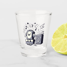 Cute Music Lover – Fun Cartoon Music Tumbler Shot Glas