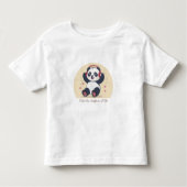 Cute Music Panda Kinder Shirts (Voorkant)