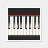 Cute Music speelfeest Piano paper napkins Servet (Voorkant)