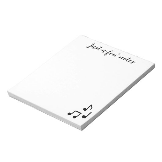 Cute Musical Note Pad Notitieblok (Linkerzijde)