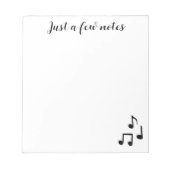 Cute Musical Note Pad Notitieblok (Voorkant)