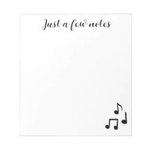 Cute Musical Note Pad