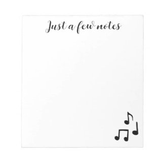 Cute Musical Note Pad Notitieblok