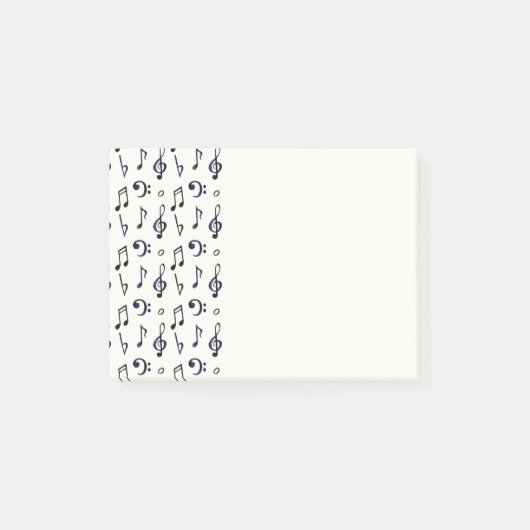 Cute Musical Notes Patroon (Voorkant)