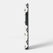 Cute Musical Notes Patroon iPhone Hoesje (Linkerkant)