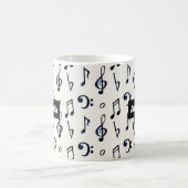 Cute Musical Notes Patroon Koffiemok (Center)