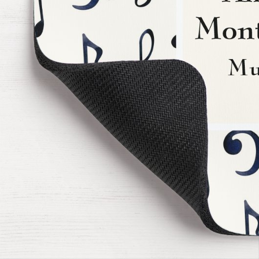 Cute Musical Notes Patroon Muismat (Hoek)