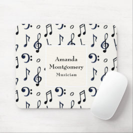 Cute Musical Notes Patroon Muismat