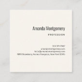 Cute Musical Notes Patroon Vierkante Visitekaartje (Achterkant)